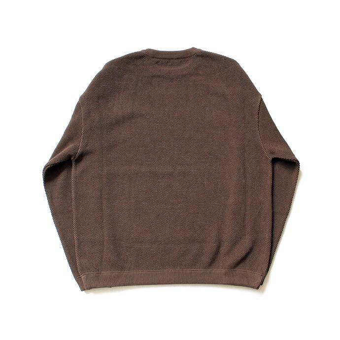 134654334 crepuscule / moss stitch L/S sweat 鹿の子編みクルーネックプルオーバー 1803-001 Brown<img class='new_mark_img2' src='//img.shop-pro.jp/img/new/icons47.gif' style='border:none;display:inline;margin:0px;padding:0px;width:auto;' /> 02