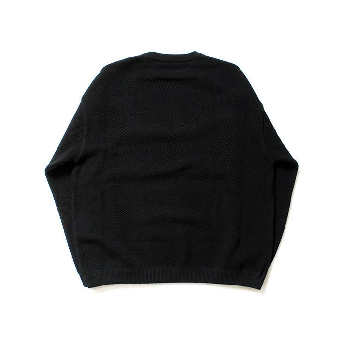 134654343 crepuscule / moss stitch L/S sweat 鹿の子編みクルーネックプルオーバー 1803-001 Black<img class='new_mark_img2' src='//img.shop-pro.jp/img/new/icons47.gif' style='border:none;display:inline;margin:0px;padding:0px;width:auto;' /> 02
