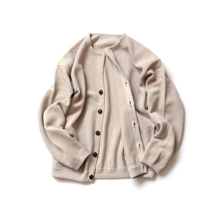 134654421 crepuscule / moss stitch cardigan 鹿の子編みカーディガン 1803-002 Oatmeal<img class='new_mark_img2' src='//img.shop-pro.jp/img/new/icons47.gif' style='border:none;display:inline;margin:0px;padding:0px;width:auto;' /> 02