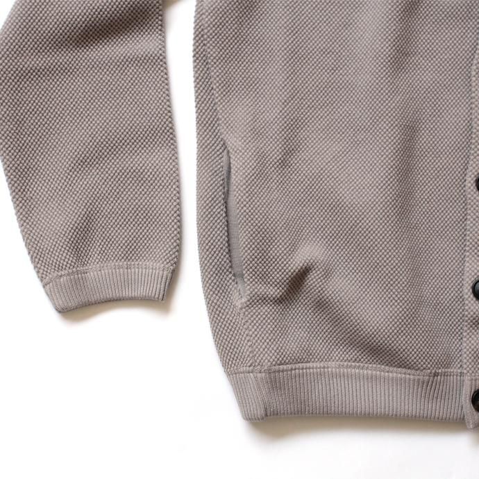 134654448 crepuscule / moss stitch cardigane 鹿の子編みカーディガン 1803-002 Graybeige 02