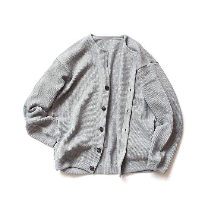 134654459 crepuscule / moss stitch cardigan 鹿の子編みカーディガン 1803-002 Gray<img class='new_mark_img2' src='//img.shop-pro.jp/img/new/icons47.gif' style='border:none;display:inline;margin:0px;padding:0px;width:auto;' /> 02