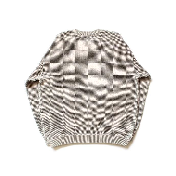 134654708 crepuscule / stone wash moss stitch L/S sweat ストーンウォッシュ鹿の子編みクルーネックプルオーバー 1803-003 Brown<img class='new_mark_img2' src='//img.shop-pro.jp/img/new/icons47.gif' style='border:none;display:inline;margin:0px;padding:0px;width:auto;' /> 02