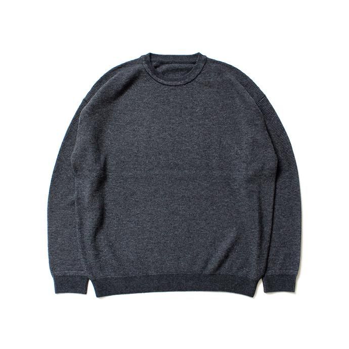 134663872 crepuscule / wool waffle crewneck P/O ウールワッフルクルーネックプルオーバー 1803-007 C.Gray<img class='new_mark_img2' src='//img.shop-pro.jp/img/new/icons47.gif' style='border:none;display:inline;margin:0px;padding:0px;width:auto;' /> 01