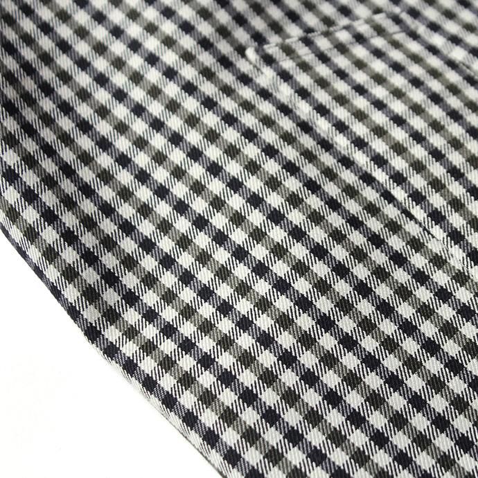 134896120 STILL BY HAND / CO0183 撥水リバーシブルコート - Green Gingham/Beige 02