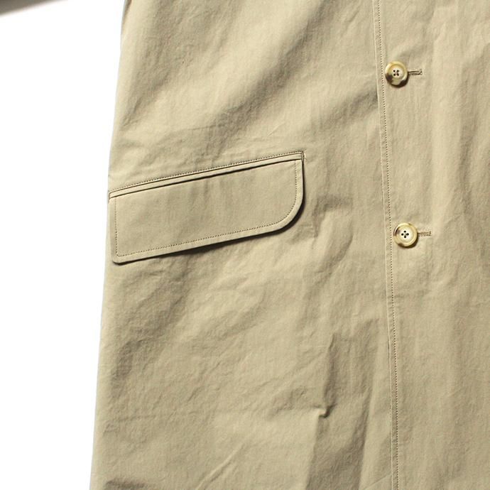 134896120 STILL BY HAND / CO0183 撥水リバーシブルコート - Green Gingham/Beige 02