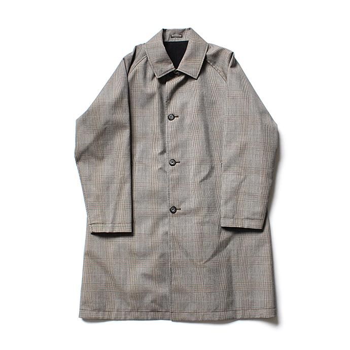 134896169 STILL BY HAND / CO0183 撥水リバーシブルコート - Grey Check/Black 01