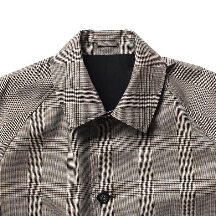 134896169 STILL BY HAND / CO0183 撥水リバーシブルコート - Grey Check/Black 02