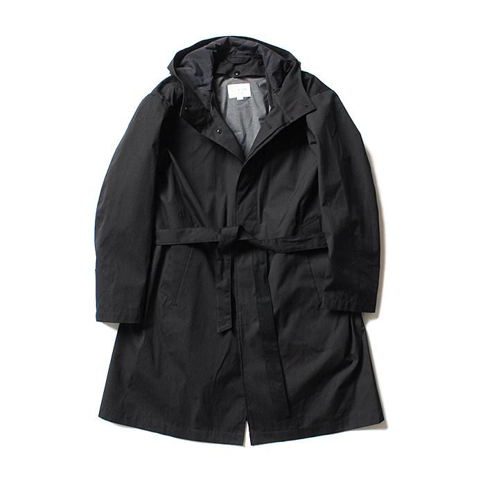 134898382 STILL BY HAND / シンサレートライナー付きフーデッドコート CO0783 - Black 01