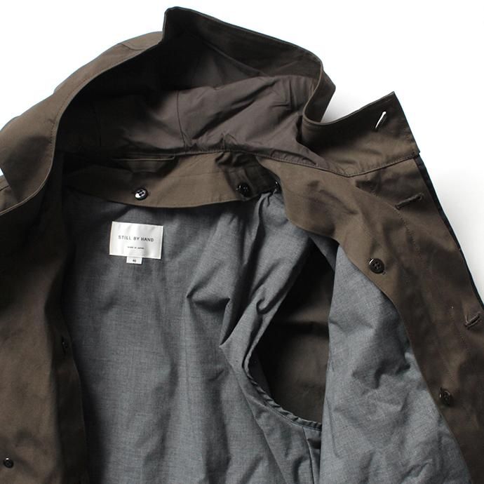 134898614 STILL BY HAND / シンサレートライナー付きフーデッドコート CO0783 - Brown 02