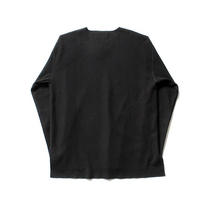 135103736 blurhms ROOTSTOCK / Rough & Smooth Thermal Loose Fit Over-neck L/S BHS-RKAW18002 - Black 02