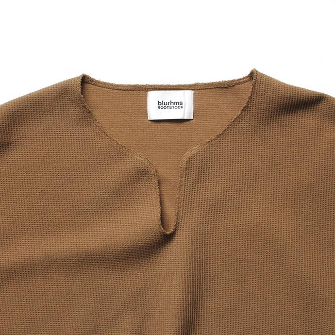 135103875 blurhms ROOTSTOCK / Rough & Smooth Thermal Loose Fit Over-neck L/S BHS-RKAW18002 - Coyote 02