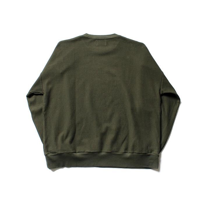 135104262 blurhms ROOTSTOCK / Rough & Smooth Thermal Loose Fit Crew-neck L/S BHS-RKAW18004 - Olive<img class='new_mark_img2' src='//img.shop-pro.jp/img/new/icons20.gif' style='border:none;display:inline;margin:0px;padding:0px;width:auto;' /> 02