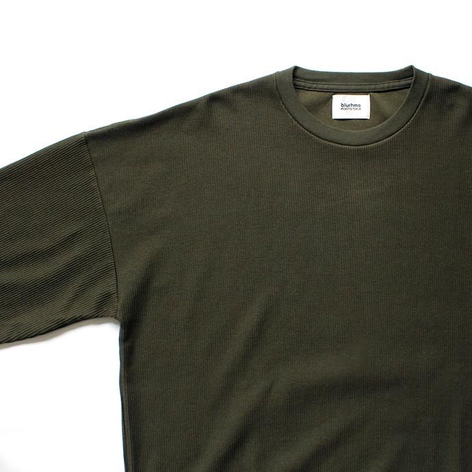 135104262 blurhms ROOTSTOCK / Rough & Smooth Thermal Loose Fit Crew-neck L/S BHS-RKAW18004 - Olive<img class='new_mark_img2' src='//img.shop-pro.jp/img/new/icons20.gif' style='border:none;display:inline;margin:0px;padding:0px;width:auto;' /> 02