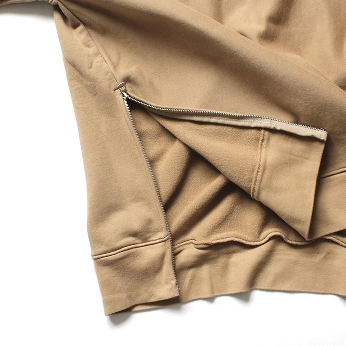 135104390 blurhms / High Density Sweat Side Zipper P/O BHS-18AW021 - Beige 02