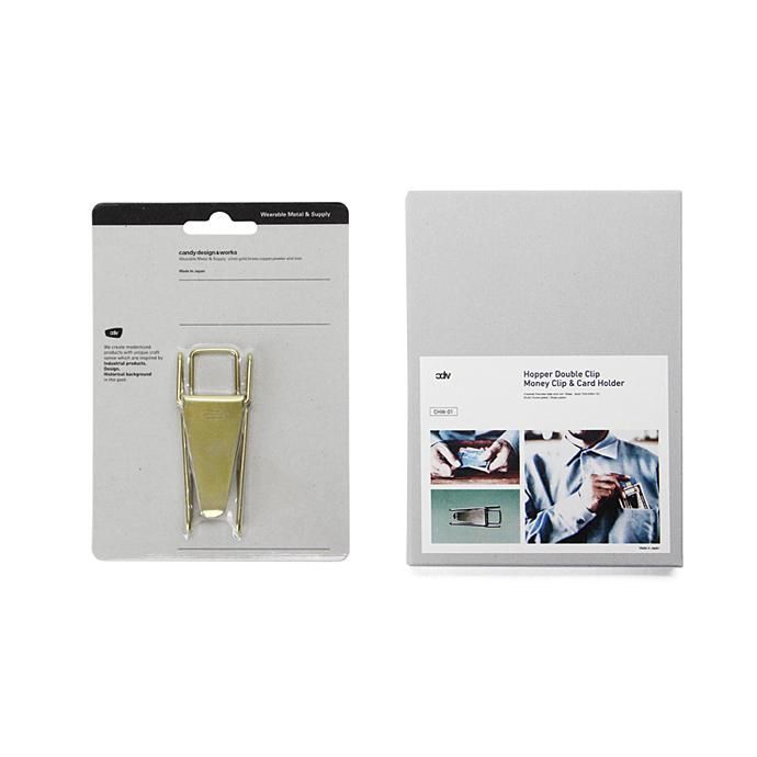 135274810 CANDY DESIGN & WORKS / Hopper Double Clip CHW-01 ホッパー ダブルクリップ - Brass 02