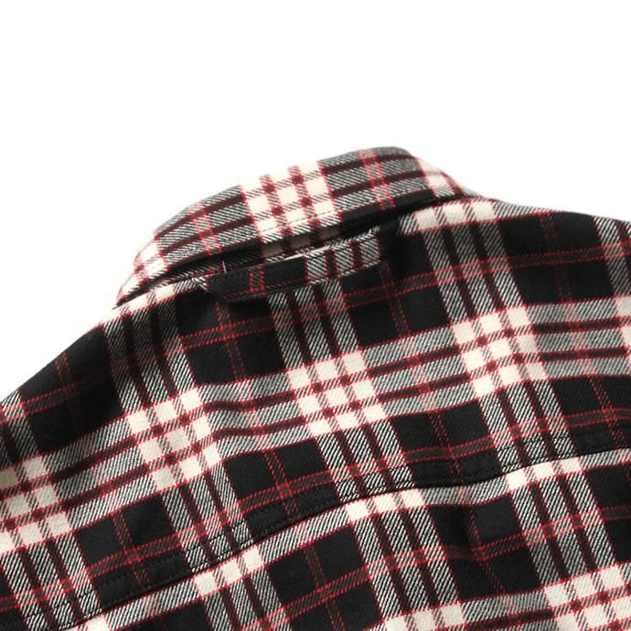135335397 O-(オー)/ OVER FLAP SHIRT フランネルシャツ 19W-05 - Black×Red 02