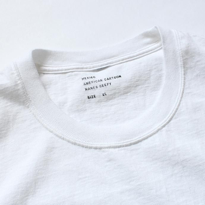 135674199 Hexico / American Cartoon Tee Ex. Hanes Beefy プリントTシャツ ホワイト<img class='new_mark_img2' src='//img.shop-pro.jp/img/new/icons47.gif' style='border:none;display:inline;margin:0px;padding:0px;width:auto;' /> 02