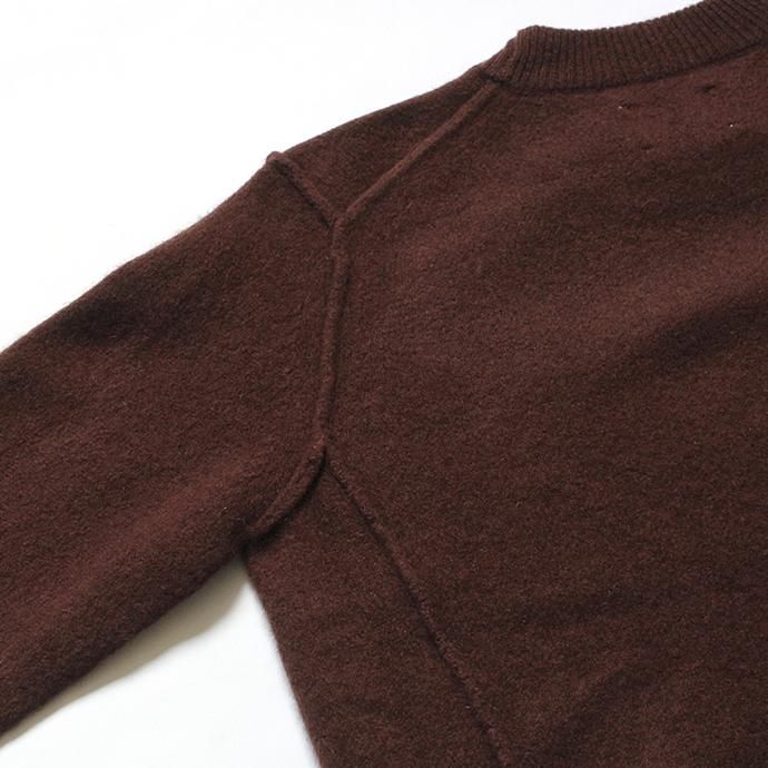 135682388 STILL BY HAND / カシミヤ混プルオーバーセーター KN0483 - Brown 02