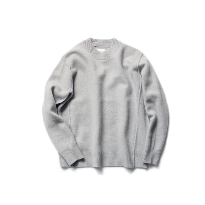 135682470 STILL BY HAND / カシミヤ混プルオーバーセーター KN0483 - Grey 01