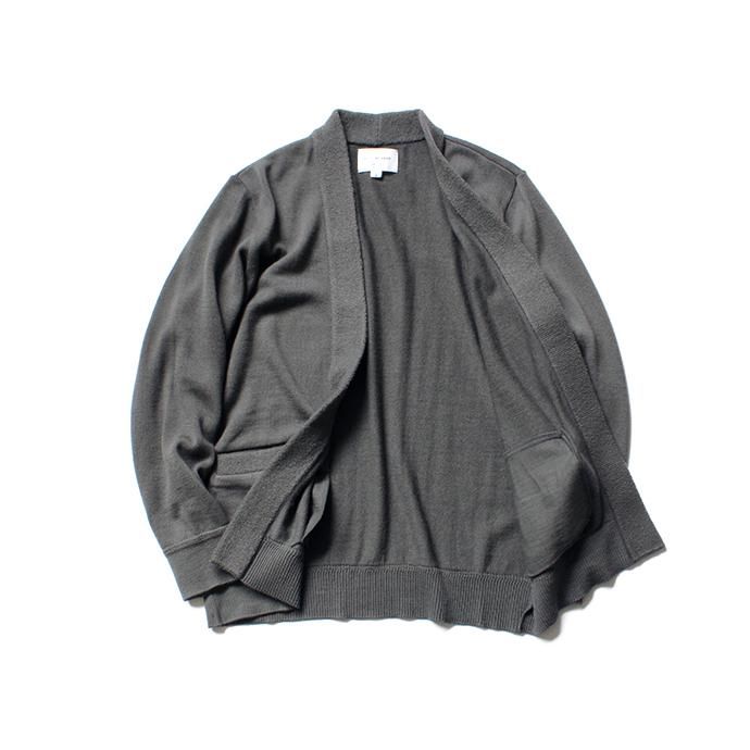 135683034 STILL BY HAND / ウール ボタンレスカーディガン KN0383 - Grey 02