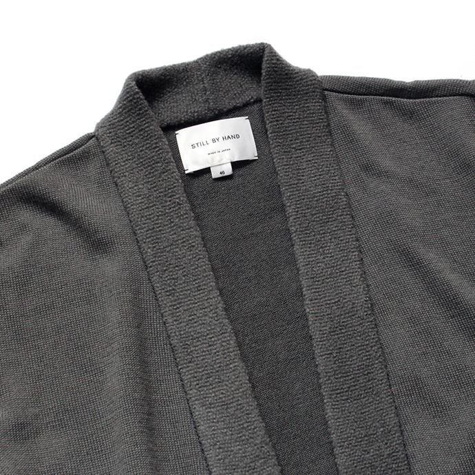 135683034 STILL BY HAND / ウール ボタンレスカーディガン KN0383 - Grey 02