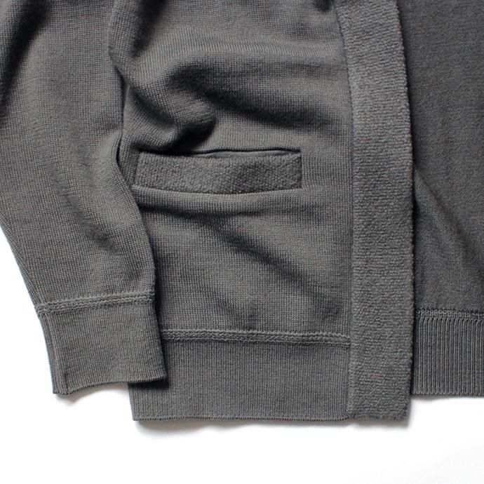 135683034 STILL BY HAND / ウール ボタンレスカーディガン KN0383 - Grey 02