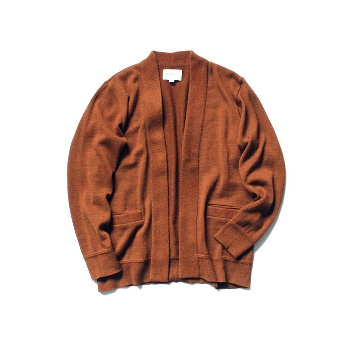 135683045 STILL BY HAND / ウール ボタンレスカーディガン KN0383 - Orange<img class='new_mark_img2' src='//img.shop-pro.jp/img/new/icons47.gif' style='border:none;display:inline;margin:0px;padding:0px;width:auto;' /> 01