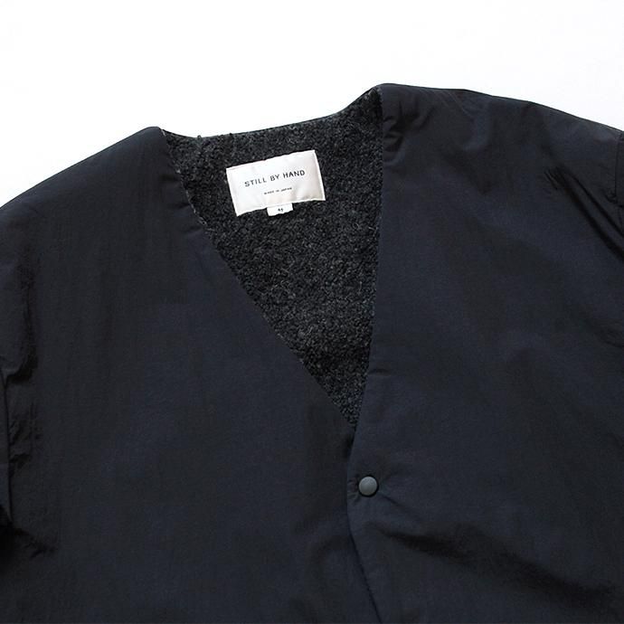 135699698 STILL BY HAND / シンサレート中綿入り ボアライニングインナーブルゾン BL0283 - Black 02