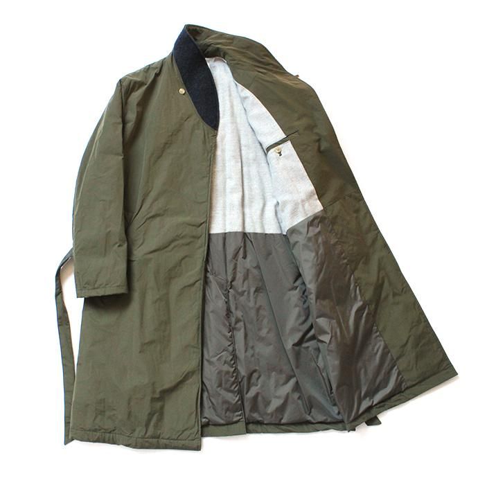135712485 STILL BY HAND / シンサレート中綿入り ガウンコート CO0383 - Olive 02