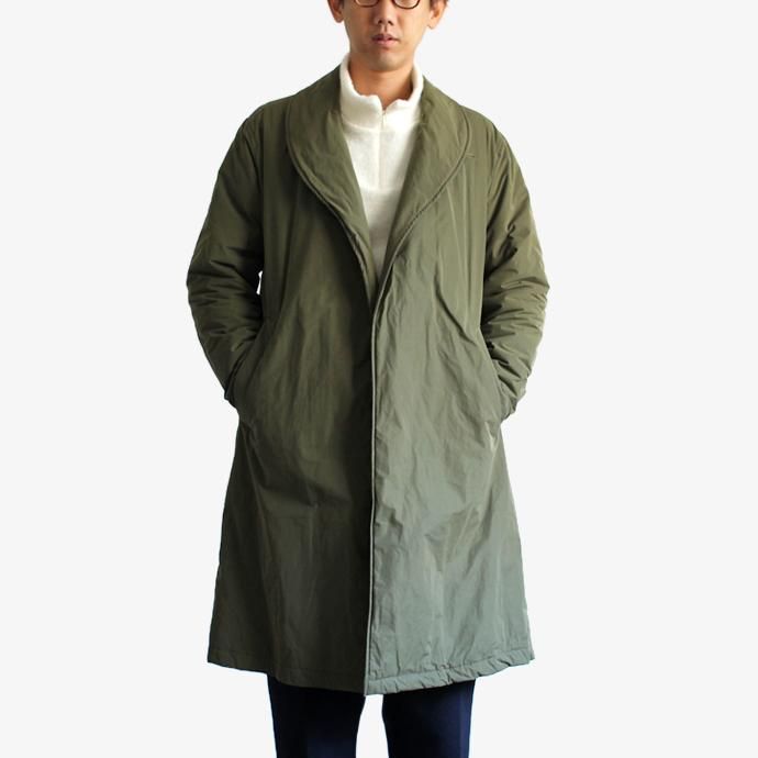 135712485 STILL BY HAND / シンサレート中綿入り ガウンコート CO0383 - Olive 02