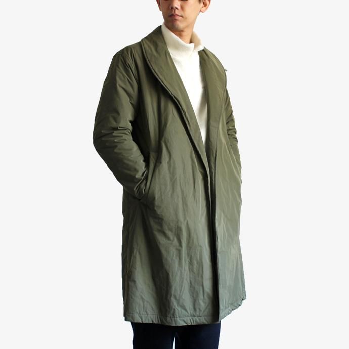 135712485 STILL BY HAND / シンサレート中綿入り ガウンコート CO0383 - Olive 02
