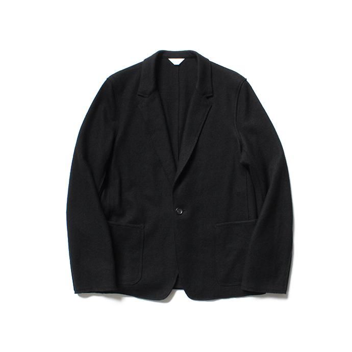 135743238 THEE(シー)/ AT-KT-01 wool jersey jacket - BLACK ウールジャージージャケット ブラック 01