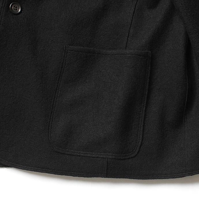 135743238 THEE(シー)/ AT-KT-01 wool jersey jacket - BLACK ウールジャージージャケット ブラック 02