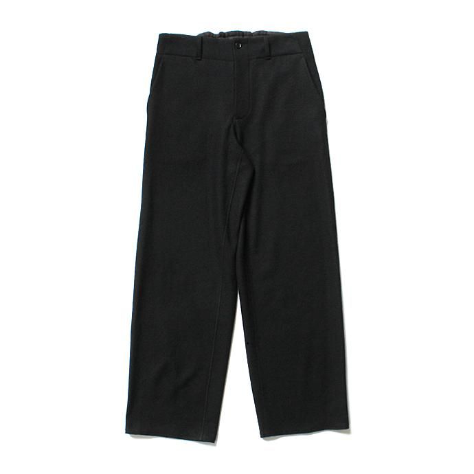 135743371 THEE(シー)/ AT-KT-02 wool jersey high-rise slacks - BLACK ウールジャージーハイウエストスラックス ブラック 01