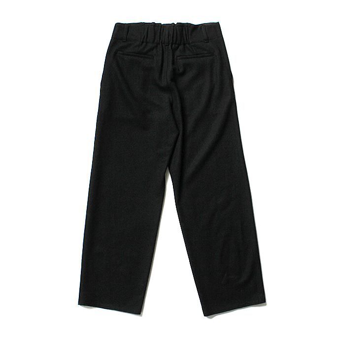 135743371 THEE(シー)/ AT-KT-02 wool jersey high-rise slacks - BLACK ウールジャージーハイウエストスラックス ブラック 02