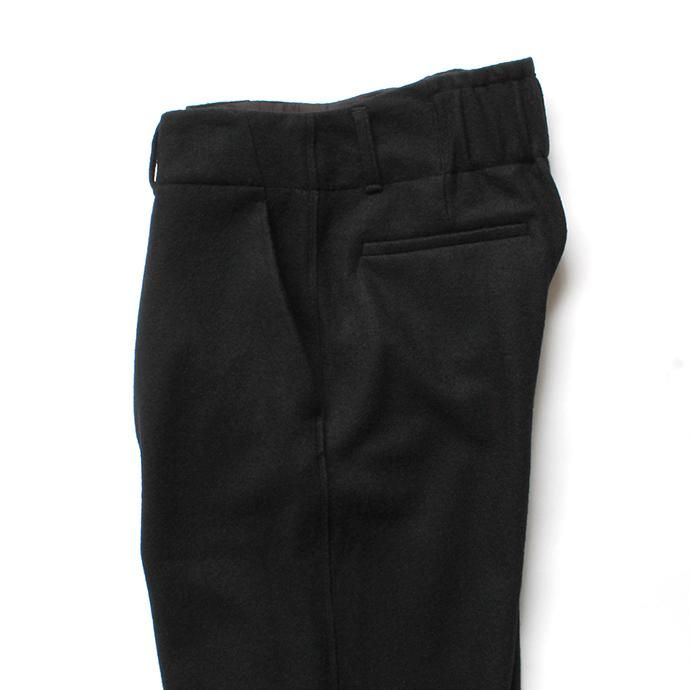 135743371 THEE(シー)/ AT-KT-02 wool jersey high-rise slacks - BLACK ウールジャージーハイウエストスラックス ブラック 02
