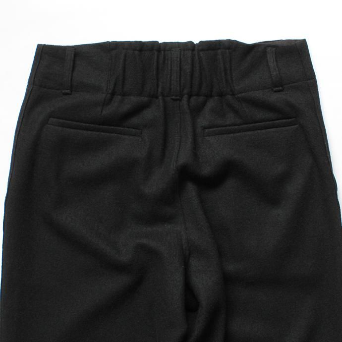 135743371 THEE(シー)/ AT-KT-02 wool jersey high-rise slacks - BLACK ウールジャージーハイウエストスラックス ブラック 02