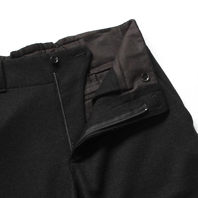135743371 THEE(シー)/ AT-KT-02 wool jersey high-rise slacks - BLACK ウールジャージーハイウエストスラックス ブラック 02