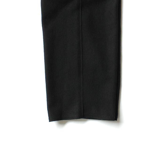 135743371 THEE(シー)/ AT-KT-02 wool jersey high-rise slacks - BLACK ウールジャージーハイウエストスラックス ブラック 02