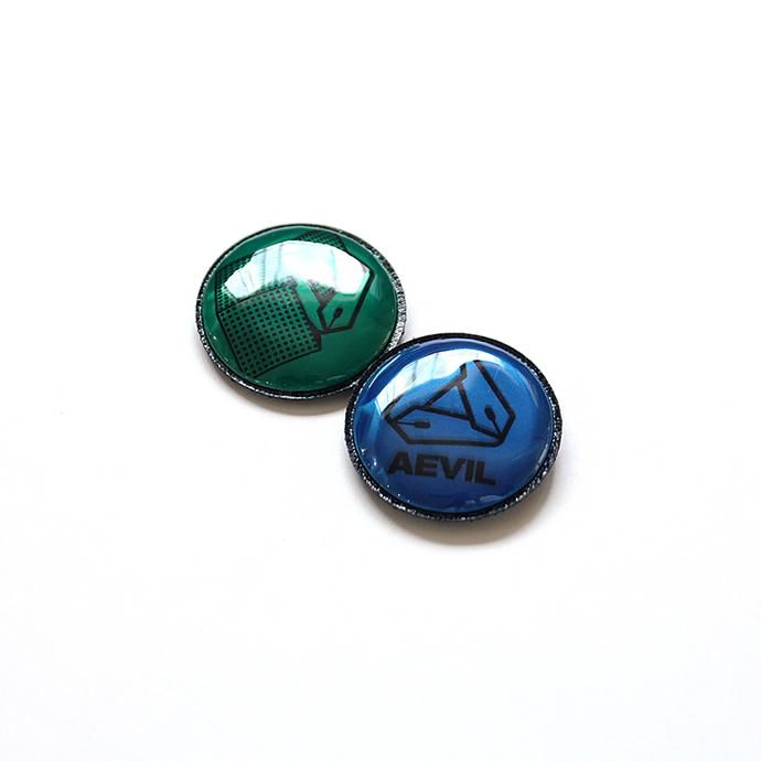 135777179 O-(オー)/ MACARON リフレクター素材マグネットバッジ 2個セット 19W-13 Blue/Green 02