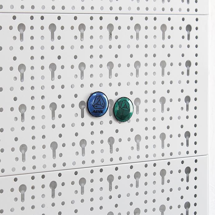 135777179 O-(オー)/ MACARON リフレクター素材マグネットバッジ 2個セット 19W-13 Blue/Green 02
