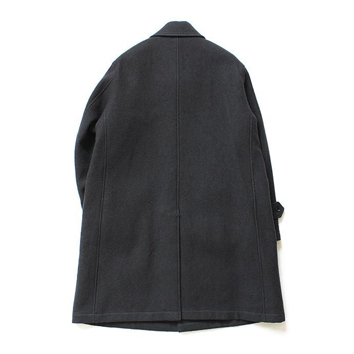 136034261 STILL BY HAND / CO0583 シンサレート中綿入り ウールツイルバルカラーコート - Charcoal 02