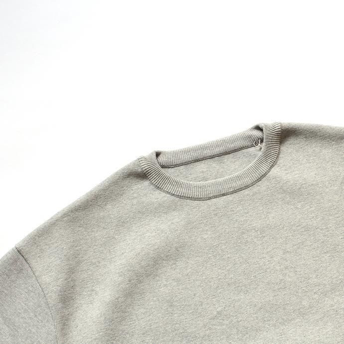 136090121 crepuscule / milano rib crewneck P/O ミラノリブニット クルーネックプルオーバー 1803-009 - L.Gray 02
