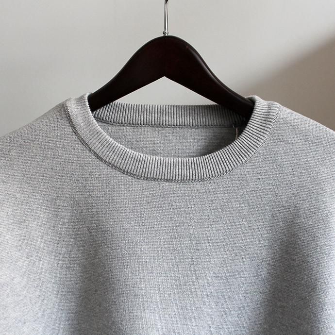 136090121 crepuscule / milano rib crewneck P/O ミラノリブニット クルーネックプルオーバー 1803-009 - L.Gray 02