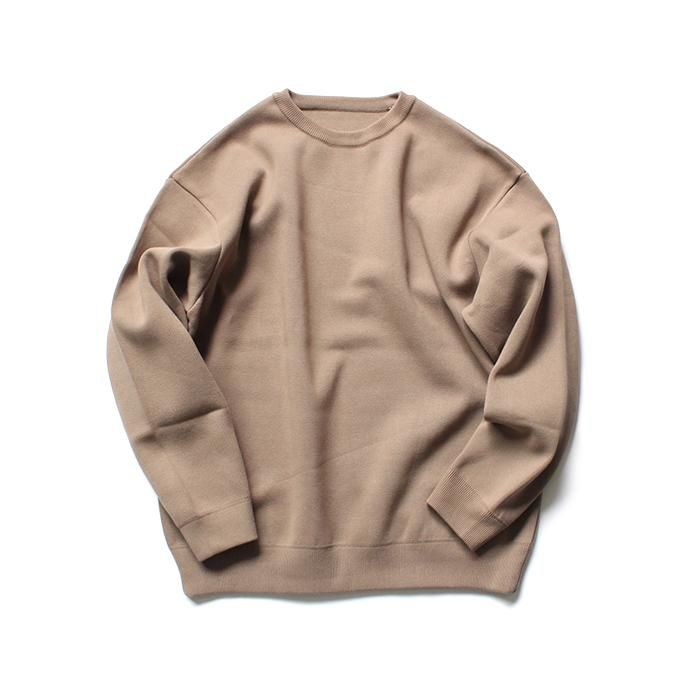 136090162 crepuscule / milano rib crewneck P/O ミラノリブニット クルーネックプルオーバー 1803-009 - Brown 01