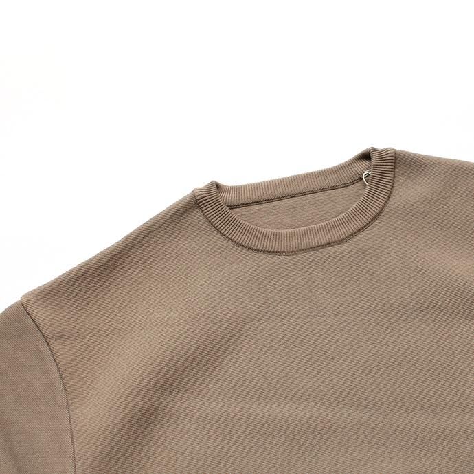 136090162 crepuscule / milano rib crewneck P/O ミラノリブニット クルーネックプルオーバー 1803-009 - Brown 02
