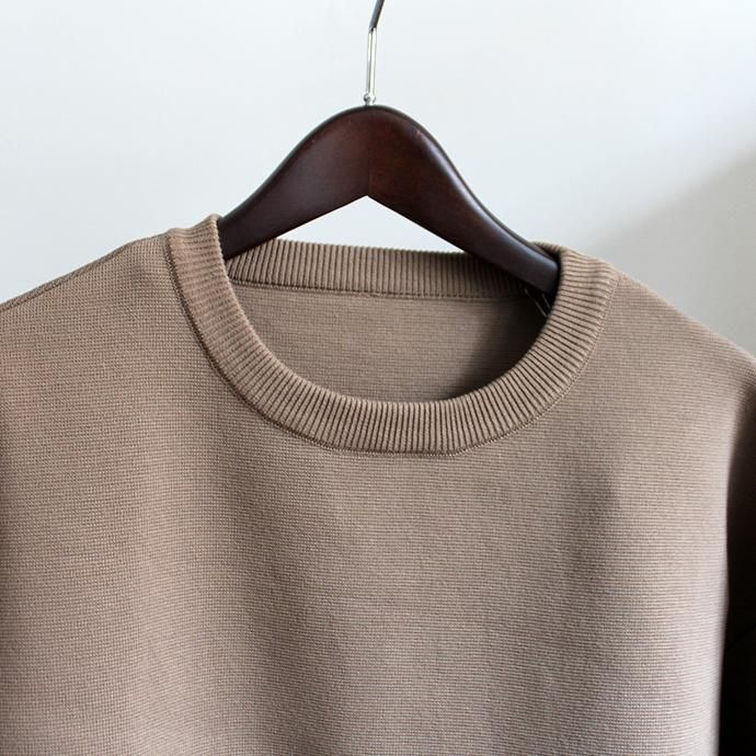 136090162 crepuscule / milano rib crewneck P/O ミラノリブニット クルーネックプルオーバー 1803-009 - Brown 02