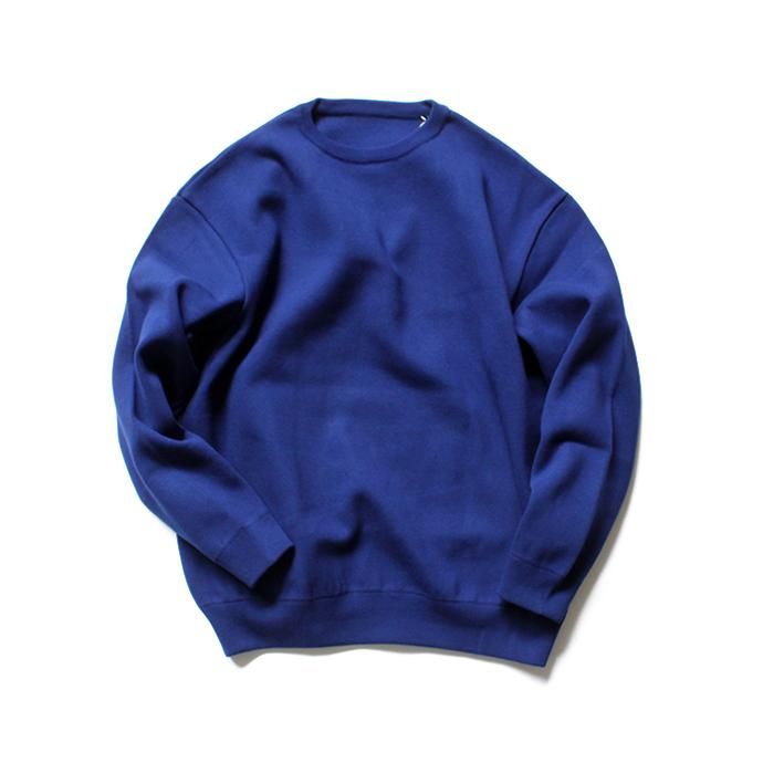 136090307 crepuscule / milano rib crewneck P/O ミラノリブニット クルーネックプルオーバー 1803-009 - Blue 01