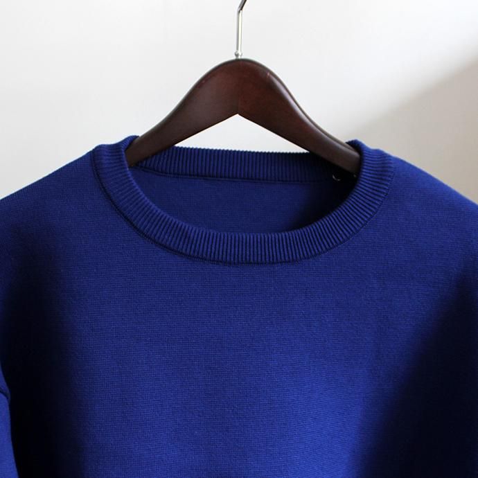 136090307 crepuscule / milano rib crewneck P/O ミラノリブニット クルーネックプルオーバー 1803-009 - Blue 02