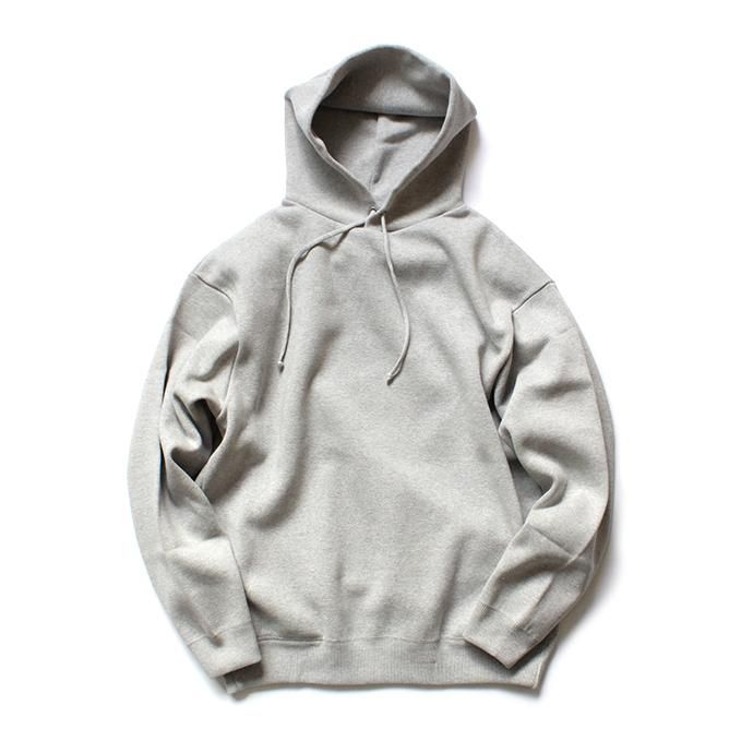 136090606 crepuscule / milano rib PK ミラノリブ ニットパーカー 1803-010 - L.Gray 01